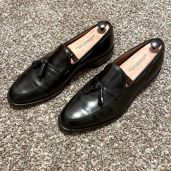 ‼️SOLD‼️Allen Edmonds Grayson Black Shoes 12D - Picture 1 of 4
